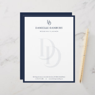 Custom Modern Elegant Wedding Planner  Custom Letterhead