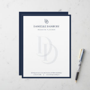 Custom Modern Elegant Wedding Planner Letterhead