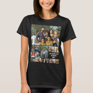 Custom Modern Family 14 Photo Collage Template T-Shirt