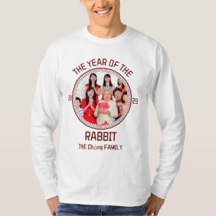 Custom Modern Family Chinese New Year Photo T-Shirt