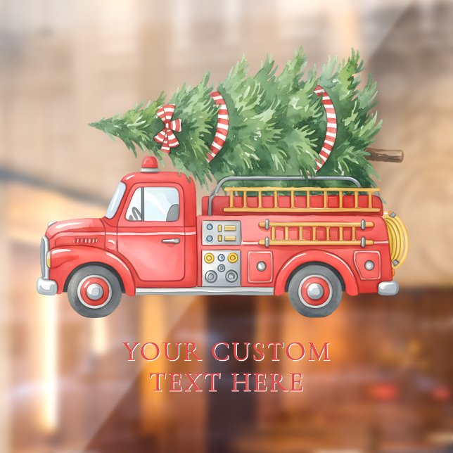 Custom Modern Firefighter Christmas Fire Truck  (Sheet 2)