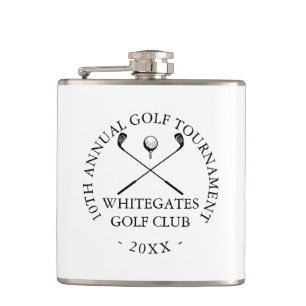 Custom Modern Golf Club Tournament Hip Flask