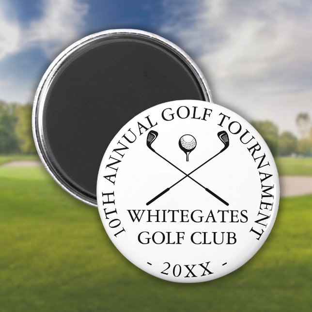 Custom Modern Golf Club Tournament  Magnet (Custom Modern Golf Club Tournament Magnet)
