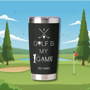 *Custom Modern Golf is My Game Personalised Insulated Tumbler