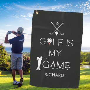 *Custom Modern Golf is My Game Personalised Towel