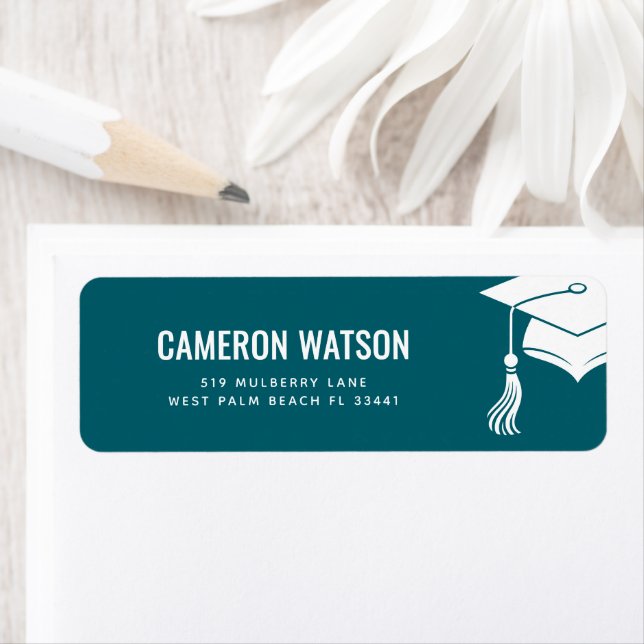 Custom Modern Grad Hat and Tassel Graduation (Insitu)