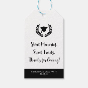 Custom Modern Graduation Party Thank you Gift Tags