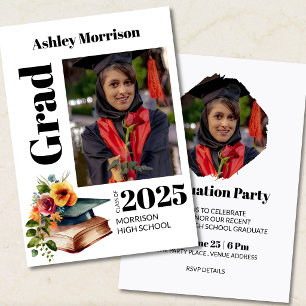 Custom Modern Graduation Photo Invitation 2026