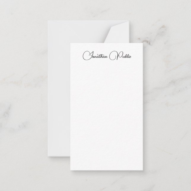 Custom Modern Handwritten Script Name Template (Front)