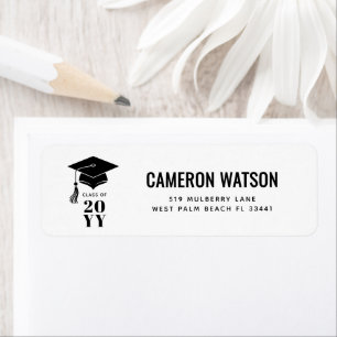Custom Modern Hat and Tassel Graduation