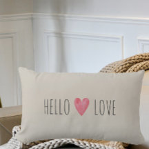 Custom Modern Hello LOVE Valentines Couple Gift 