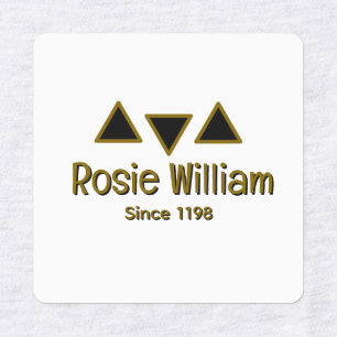 Custom Modern Iron on Clothing label 