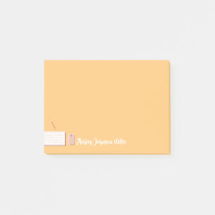 Custom Modern Keyboard Design Post-it Notes