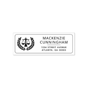 Custom Modern Law Lawyer Attorney Law Office Self-inking Stamp