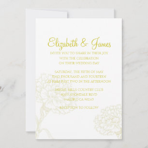 Custom Modern Luxurious Wedding Invitations