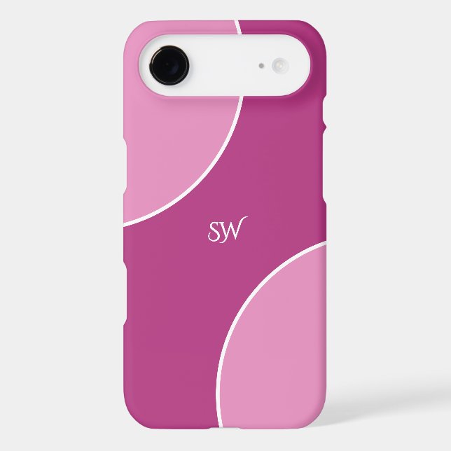 Custom Modern Magenta Pink Minimalist (Back)