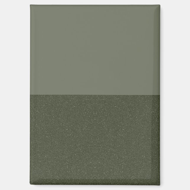 Custom Modern Magnet – Moss Green Duo Layers (Front)