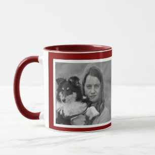 Custom Modern Maroon 2 photo collage Mug