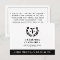 Custom Modern MD Doctor of Medicine Graduation