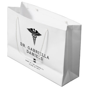 Custom Modern Medical School Doctor Graduation Large Gift Bag
