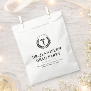 Custom Modern Medical School Graduation Favour Bags