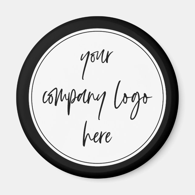 Custom Modern Minimalist Corporate Business Logo Magnet (Front)