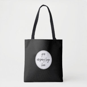 Custom Modern Minimalist Corporate Business Logo Tote Bag