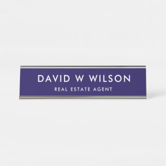 Custom Modern Minimalist Desk Name Plate for Real 