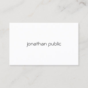 Custom Modern Minimalist Elegant Professional Cool Business Card