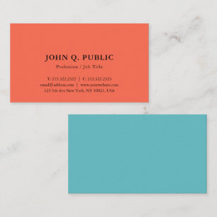 Custom Modern Minimalist Elegant Simple Template Business Card