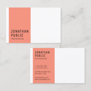 Custom Modern Minimalist Elegant Template Trendy Business Card