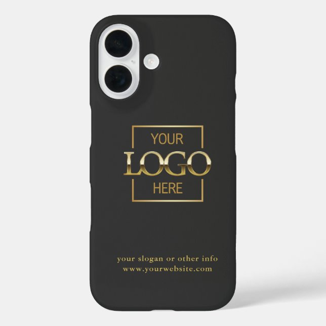 Custom Modern Minimalist Logo Business Branding Case-Mate iPhone Case (Back)