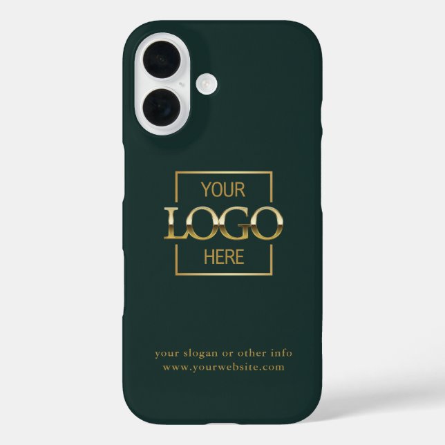Custom Modern Minimalist Logo Business Branding Case-Mate iPhone Case (Back)