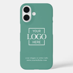 Custom Modern Minimalist Logo Business Branding iPhone 16 Case