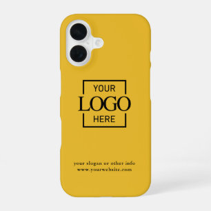 Custom Modern Minimalist Logo Business Branding iP iPhone 16 Case