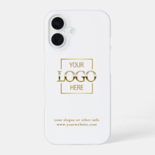 Custom Modern Minimalist Logo Business Branding iPhone 16 Case