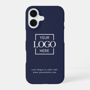 Custom Modern Minimalist Logo Business Branding iPhone 16 Case