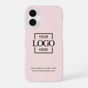 Custom Modern Minimalist Logo Business Branding iPhone 16 Case