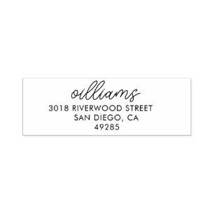 Custom Modern Minimalist Self-Inking Return Addres Self-inking Stamp