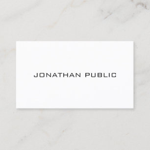 Custom Modern Minimalist Template Personalised Business Card