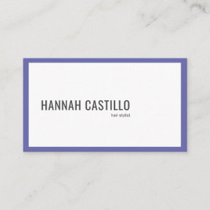 Custom Modern Minimalist Typography Business Card
