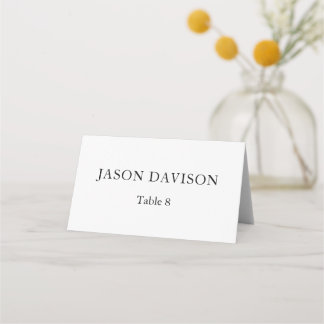 Custom Modern Minimalist Wedding Place Cards