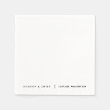 Custom Modern Minimalistic Wedding