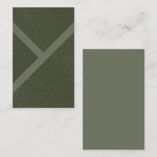 Custom Modern Moss Green Textured Business Card