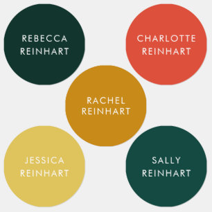 Custom Modern Name Colorful Clothing