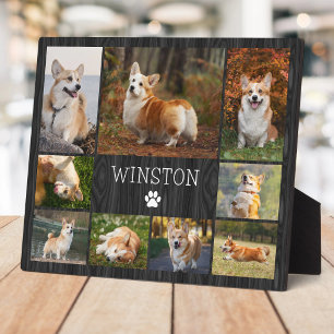 Custom Modern Pet Photo Collage Plaque