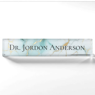 Custom Modern PhD graduation Gift Desk Name Plate
