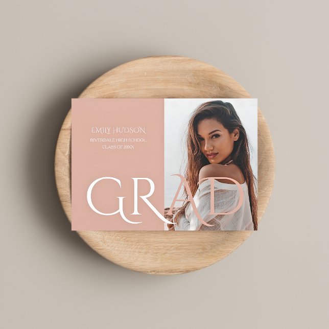 Custom Modern Photo Graduation Announcement (Creator Uploaded)