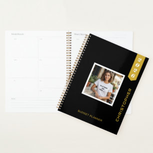 Custom Modern Photo Text Stylish Budget Planner