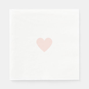 Custom Modern Pink Heart Napkin